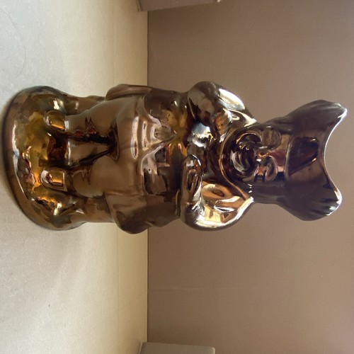 Gold ceramic toby - gold,