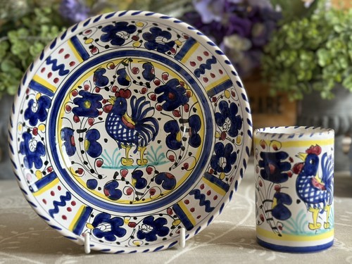 Italian pottery villa fiori - pottery,