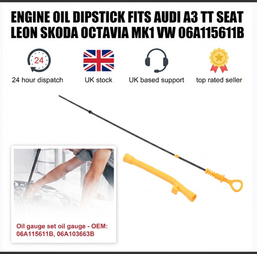 Engine oil dipstick 06a115611b - engine,