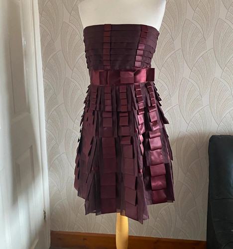 Karen millen purple strapless - millen,