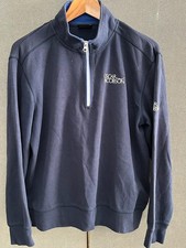 Oscar Jacobson Bradley Tour Half Zip Navy, Medium size