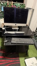 Mac Computer With Desk & Keyboard