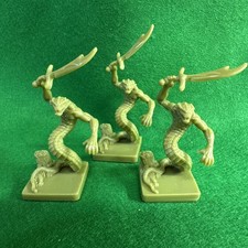 Dungeons & Dragons Parker Forbidden Forest Expansion Yuan-Ti Figure x3 Parts ?