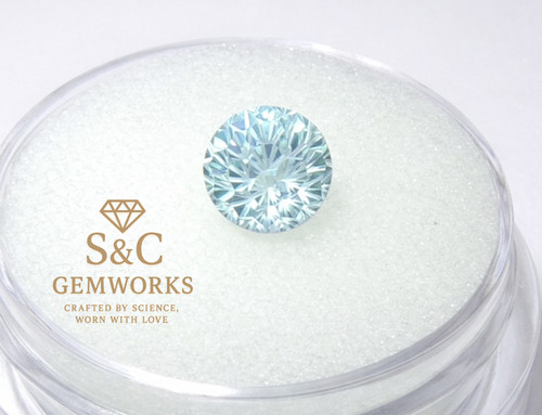 Light aquamarine firework cut - light,