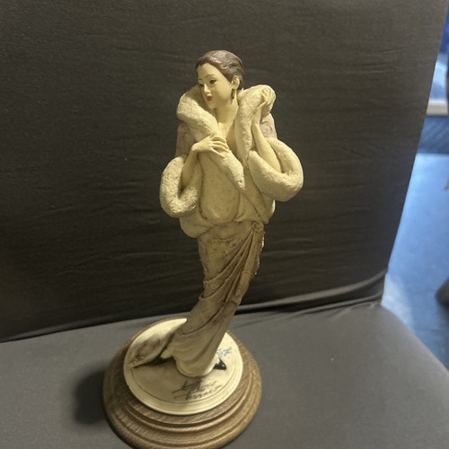 Porcelain woman figurine white - woman,