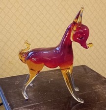 Vintage Murano Sommerso Deer
