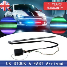 48 LED RGB Knight Rider Scanner Flash Car Strobe 7 Color Light Kit Strip 22" UK