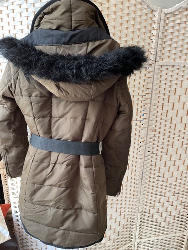 Zara gold green puffa jacket