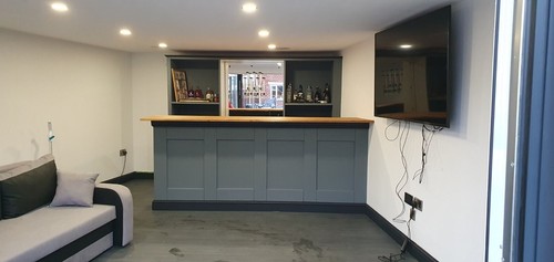 Bespoke home bar oak - home,