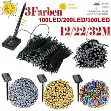 Outdoor Garden Solar Lights Fairy String Light For Party Wedding 100/200/300Leds