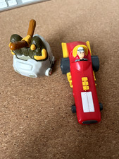 Wacky Races Figures Slag Brothers and Peter Perfect Burger King/HB 1996 