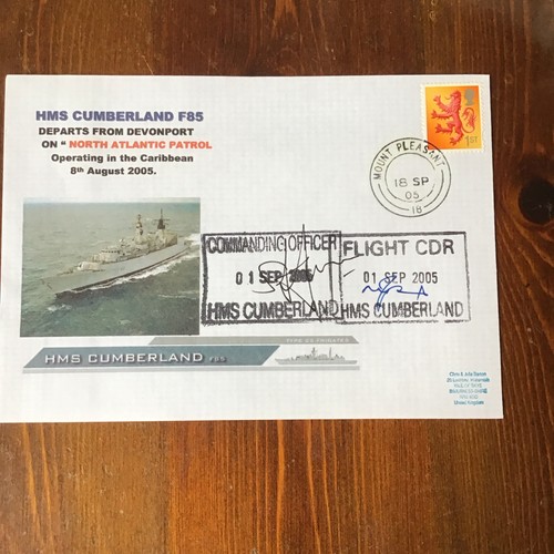 Hms cumberland signed - hms,