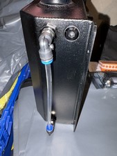 Universal Black 1L Aluminum Coolant Radiator Overflow Recovery Water Tank Bottle