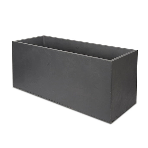 Dark grey plastic trough - grey,