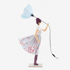 85cm Tall Windswept Lady Lamp