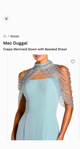Mac duggal blue - mac, mermaid