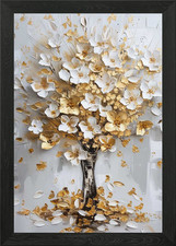 Golden Blossom Tree Painting
