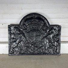 Large Cast Iron Fire Back