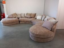 The Sofology Palm Curved Corner Chaise sofa - Champagne Mix