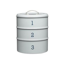 Kitchencraft Nostalgia 3-Tier Cake Tin Set - Grey