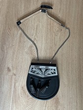 Vintage Scottish Black Leather