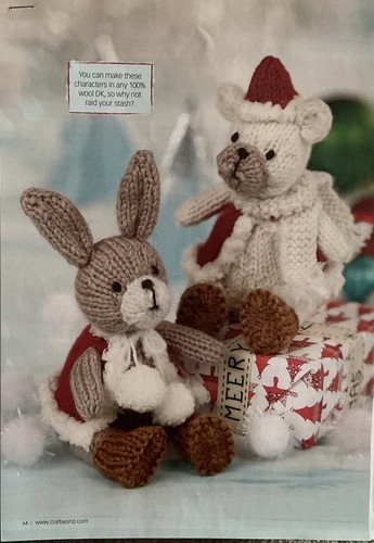Knitting pattern festive bunny - festive,