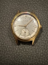 Rare Slava Watch USSR Stainless Steel  back Vintage Men's 15 Jewels