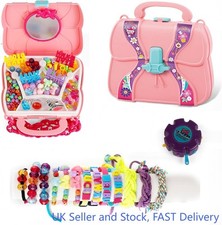 Bracelet Making Kit Loom Bands Art and Craft Set Charms Handbag for Girls Gifts