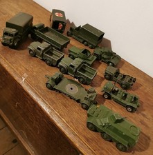 11 Unboxed Dinky Army Vehicles