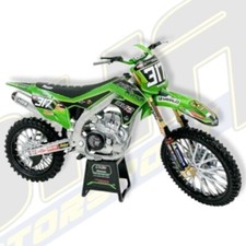 Kawasaki KX450F #317 BUD Racing Motocross MX Bike Diecast Model Toy 1:12 NewRay