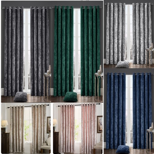 Crushed velvet curtains luxury - velvet,