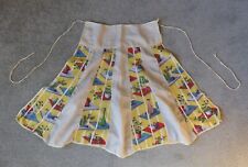 Lovely Original Vintage 1950's Yellow Waist Apron Pinny.