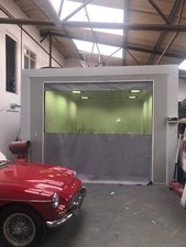 QUAD BIKE REPAIR SPRAY GARAGE DOOR SHUTTER WIND RAIN PROOF CURTAINS 10FT W 9FT H