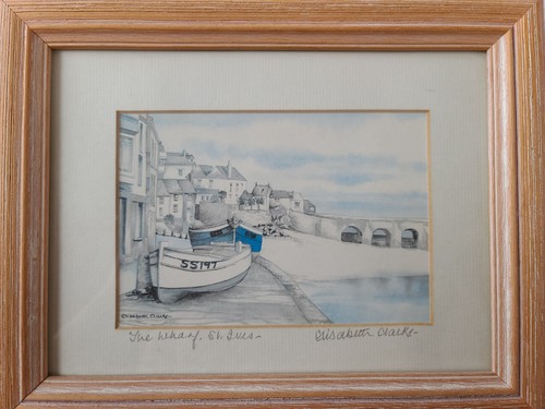Elizabeth clarke signed print - clarke,