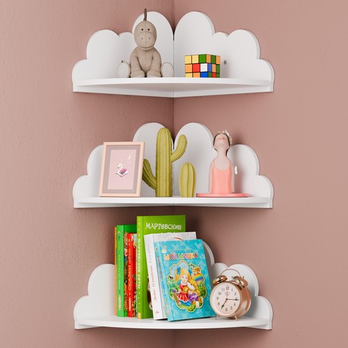 Cloud floating corner shelves - corner,