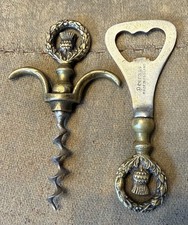Brass vintage corkscrew and - vintage,