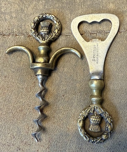 Brass vintage corkscrew and - corkscrew,