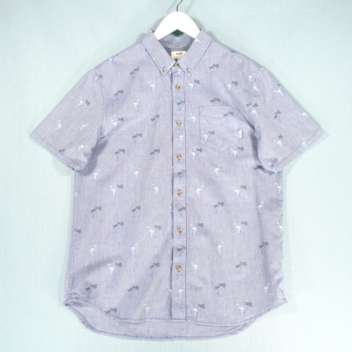 Vans shirt men medium - men, blue