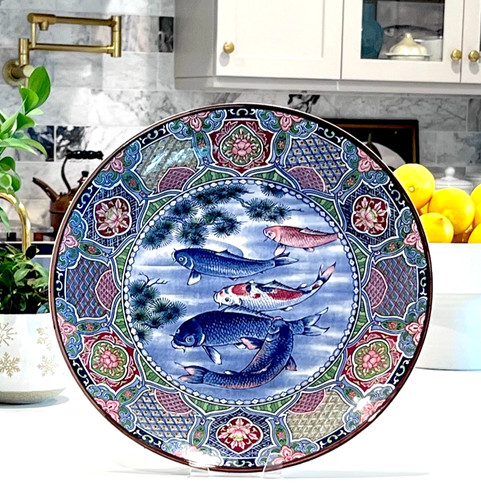Mid century japanese - japanese, koi