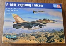 HobbyBoss 1/72 Scale F-16B Fighting Falcon Jet Plastic Model Kit Sealed Bags .