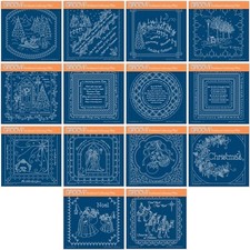 Clarity Stamps Groovi Parchment Embossing - Christmas Treasures A5 Plates