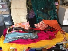 9 Scarfs vintage Job Lot Mixed