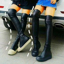 Oxfords Women Thigh-high Boots