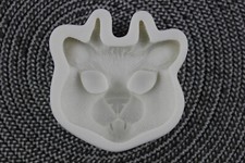 Horned Devil Cat Head Mould Silicone Icing Cake Decorating Jewellery Epoxy Resin