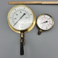 Pressure Guage X2 Brass 15 &