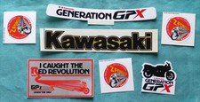Job lot retro classic bike stickers: Kawasaki 1986-1997