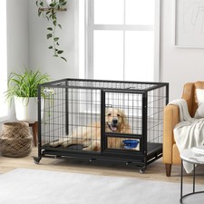 Heavy Duty Dog Crate on Wheels