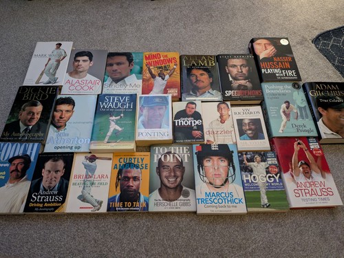 Bundle job lot cricket books - job,