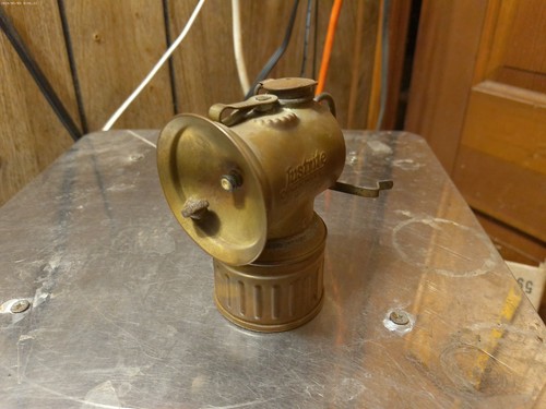 Vintage justrite brass - vintage, miners