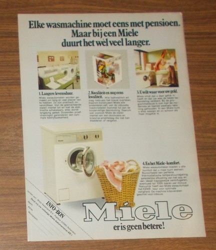Rare advertising vintage - advertising, miele
